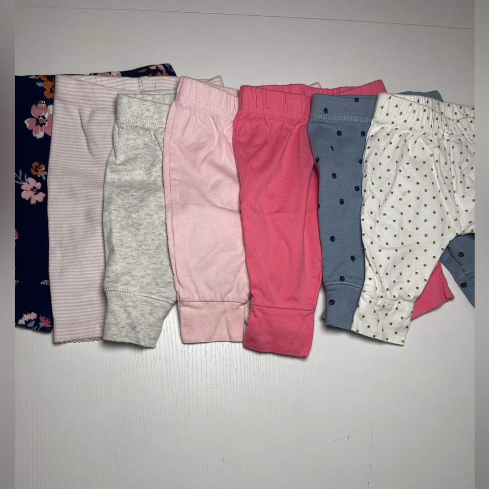 0-3 M baby girl pant bundle